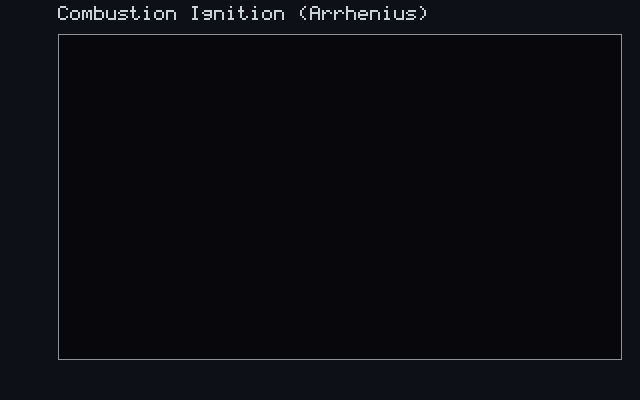 Combustion Ignition (Arrhenius)