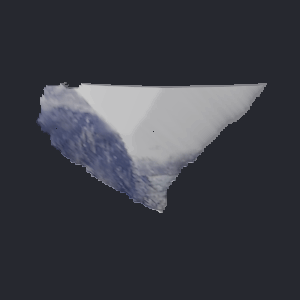 An alpine valley subject, auto-seeded and inflated, rotating.