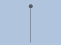 Animated magic-wand selection cycling through lamppost, flower, and outlet fixtures - input, yellow selection outline, then isolated cutout
