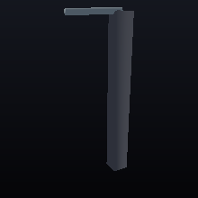 A borosilicate glass rod flexing almost imperceptibly.