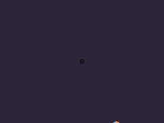 A double pendulum swinging chaotically, tracing its bob path.