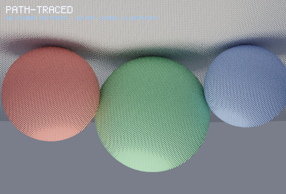 Path-traced spheres