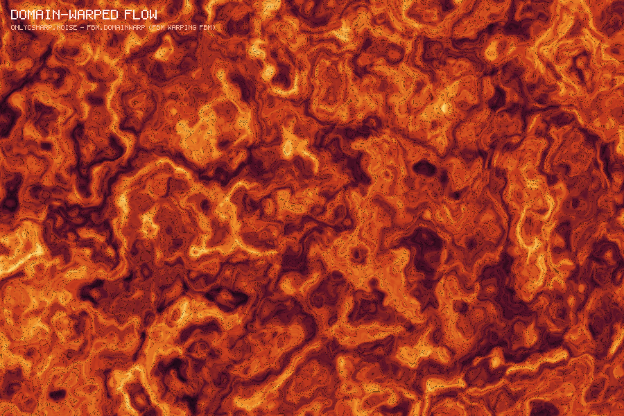 Domain-warped flow