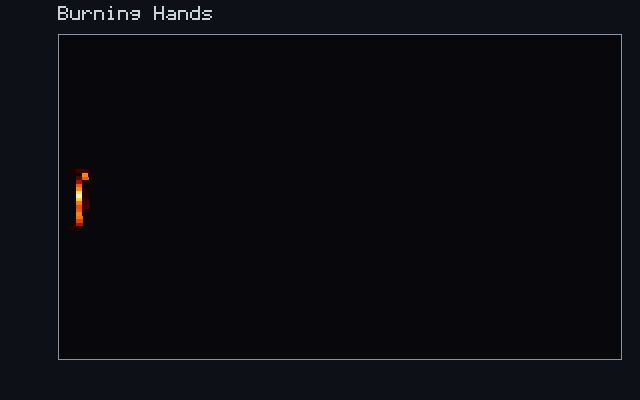 Burning Hands - Combustion field animation