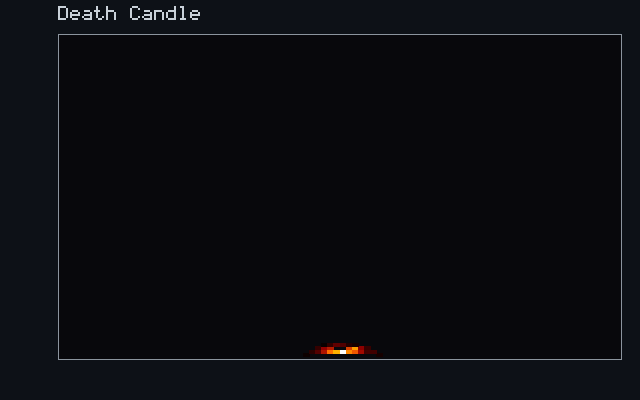 Death Candle - Combustion field animation