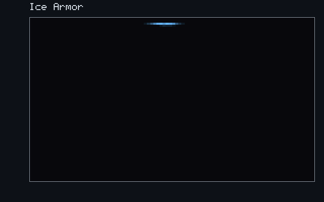 Ice Armor - Cold-vapour front animation