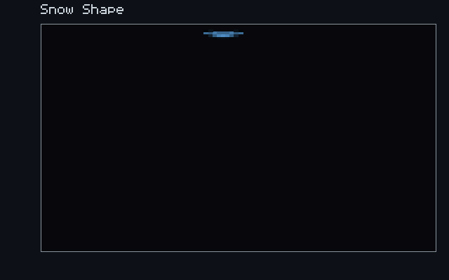 Snow Shape - Gravity flow animation