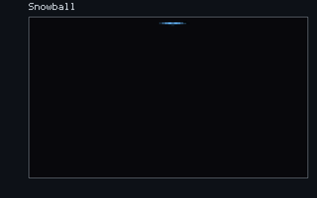Snowball - Cold-vapour front animation