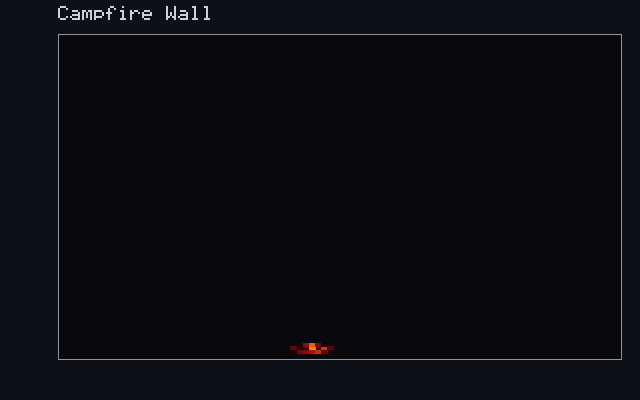 Campfire Wall - Combustion field animation