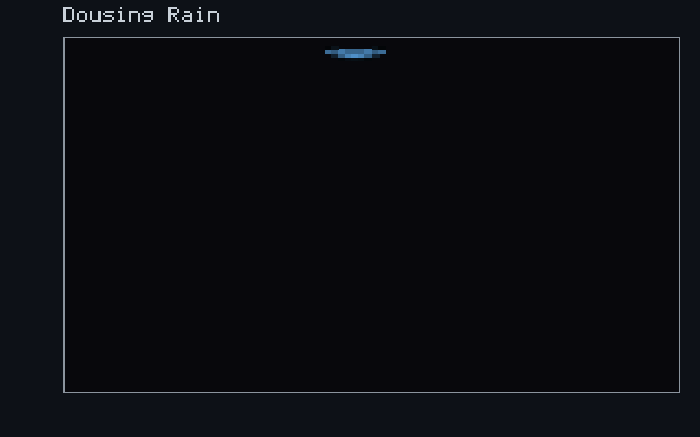 Dousing Rain - Gravity flow animation