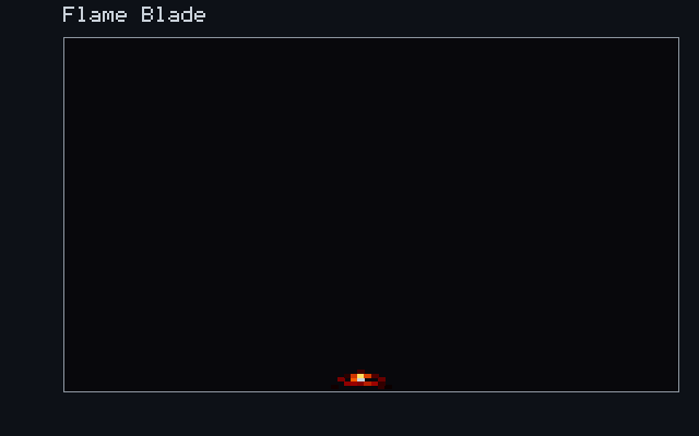 Flame Blade - Combustion field animation