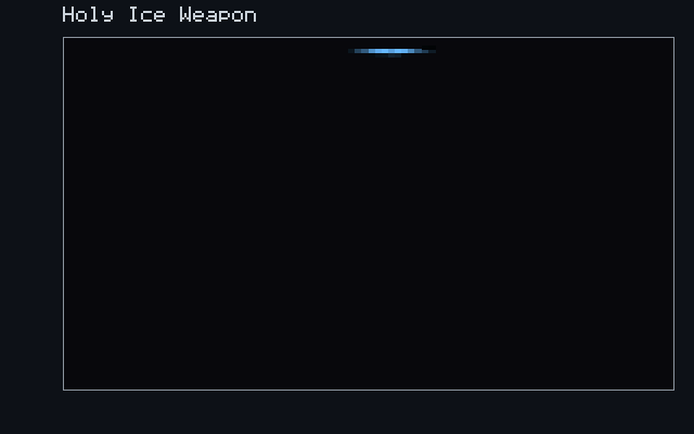 Holy Ice Weapon - Cold-vapour front animation