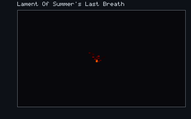 Lament Of Summer's Last Breath - Combustion field animation