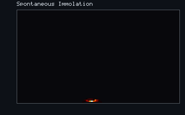 Spontaneous Immolation - Combustion field animation