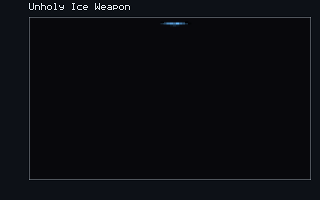 Unholy Ice Weapon - Cold-vapour front animation