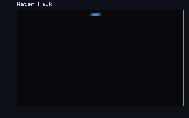 Water Walk - Gravity flow animation
