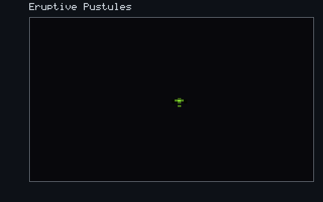 Eruptive Pustules - Corrosive diffusion animation