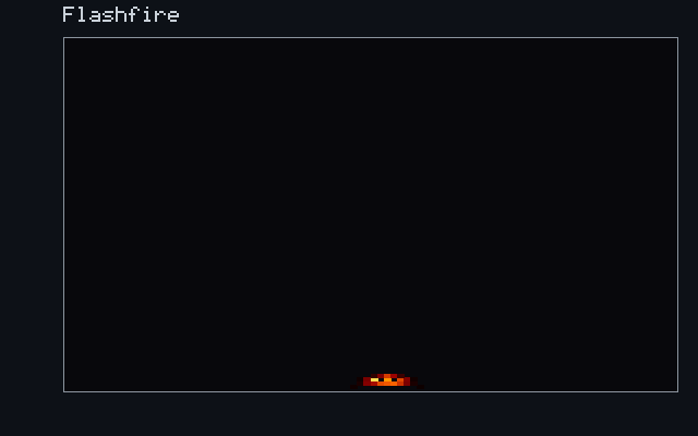 Flashfire - Combustion field animation