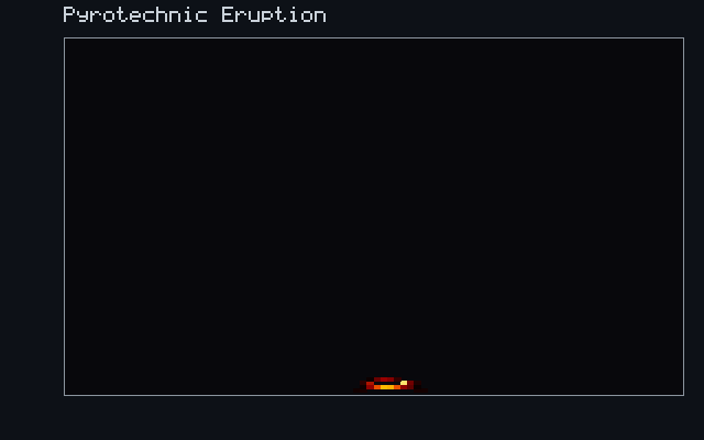 Pyrotechnic Eruption - Combustion field animation