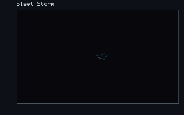 Sleet Storm - Cold-vapour front animation