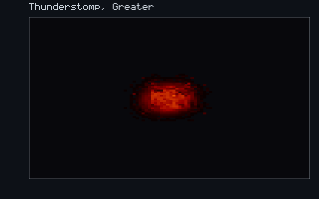 Thunderstomp, Greater - Radial blast wave animation