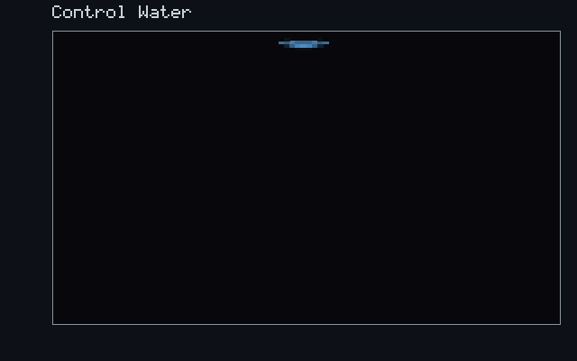 Control Water - Gravity flow animation