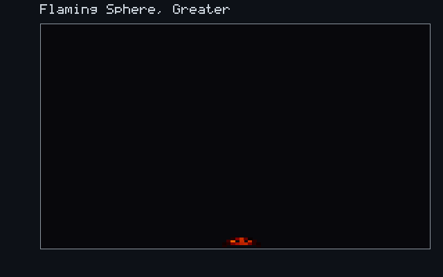 Flaming Sphere, Greater - Combustion field animation