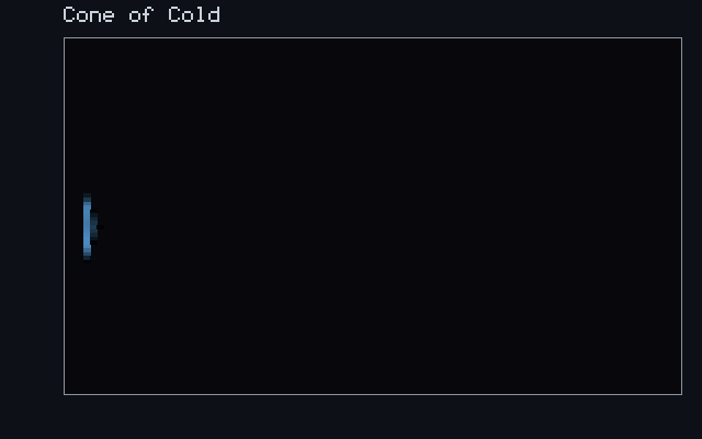 Cone of Cold - Cold-vapour front animation